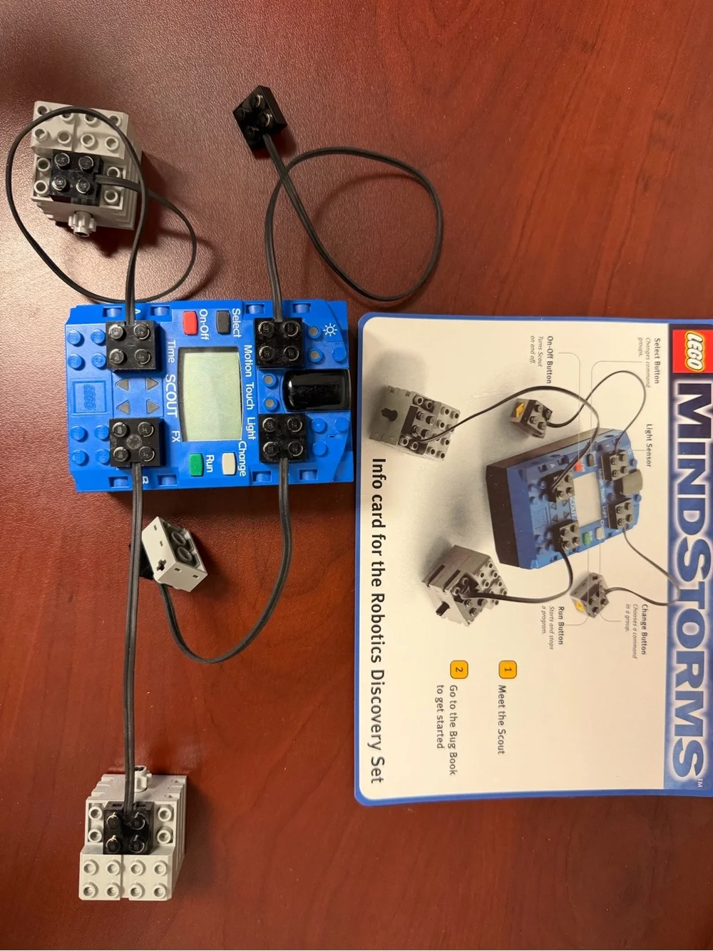 Lego Blue Scout FX Controller 32104C01 with 2 motors and 1 Touch Sensor